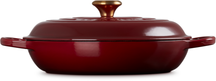 Le Creuset Bräter Signature – Campagnard – Garnet – ø 30 cm / 3.5 Liter