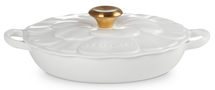 Le Creuset Bräter Signature – Campagnard Blossom – Weiß – ø 26 cm / 2,2 Liter