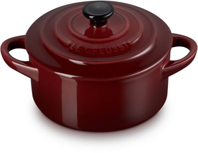 Le Creuset Servierpfanne / Mini-Auflaufform Signature – Granat – ø 10 cm / 250 ml