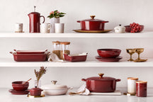 Le Creuset Bräter Signature – Campagnard – Garnet – ø 30 cm / 3.5 Liter