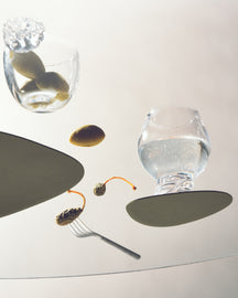 LIND DNA Untersetzer Nupo - Leder - Army Green - 13 x 11 cm - 4 Stück