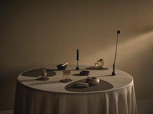 LIND DNA Untersetzer Nupo - Leder - Schwarz - 13 x 11 cm - 4 Stück