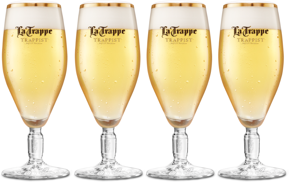 La Trappe Bierglas Weiß Trappist - 300 ml - 4 Stück