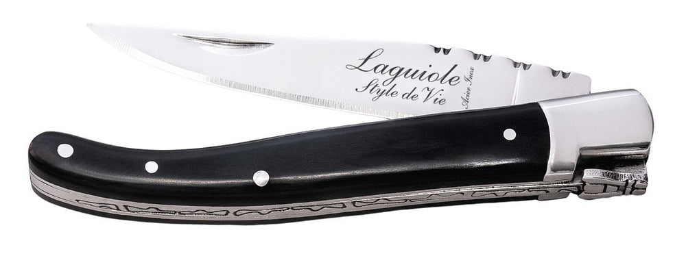 Laguiole Style de Vie Taschenmesser, schwarzes Ebenholz