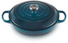 Le Creuset Bräter Campagnard Signature Deep Teal - ø 30 cm / 3.5 liter