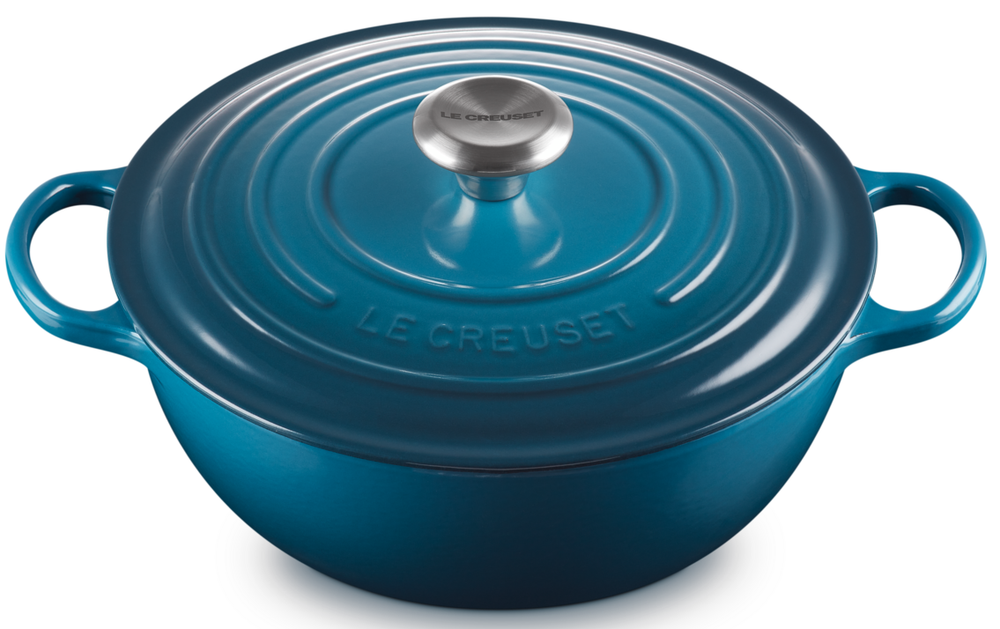 Le Creuset Bräter Marmite Signature Deep Teal - ø 26 cm / 4.1 liter