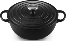 Le Creuset Bräter Marmite Signature Matt Schwarz - ø 26 cm / 4.1 liter