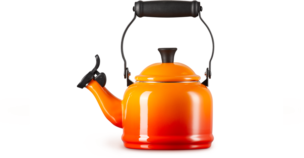 Le Creuset Wasserkessel / Flötenkessel Demi - Induktion - Ofenrot - 1.1 Liter