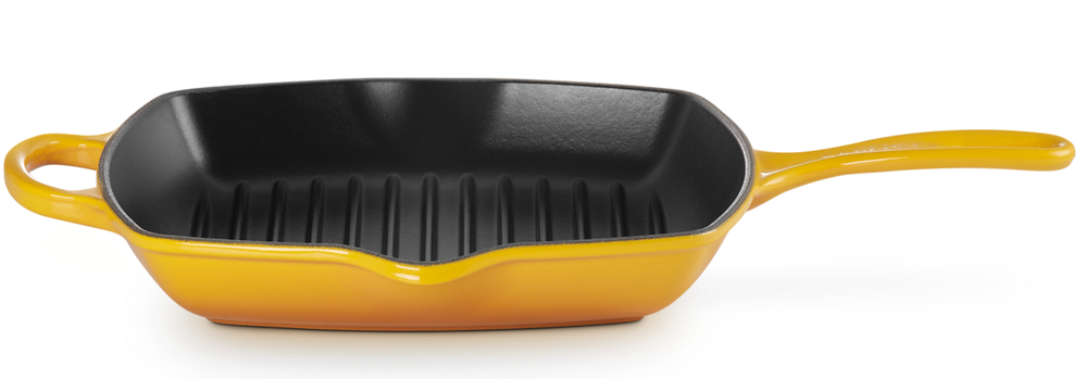 Le Creuset Grillpfanne Signature – Nectar – 26 x 26 cm – emaillierte Antihaftbeschichtung