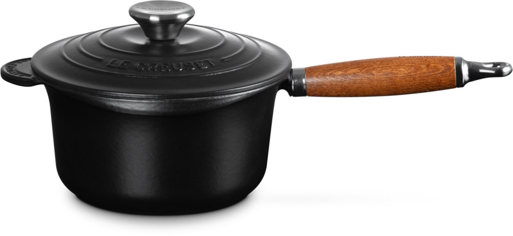 Le Creuset Kochtopf - mit Deckel - Tradition - Matt Schwarz - ø 18 cm / 1.8 Liter