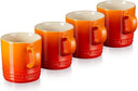 Le Creuset Becher Orangerot 350 ml - 4 Stück