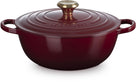 Le Creuset Bräter Signature – Marmite – Garnet – ø 26 cm / 4,1 Liter