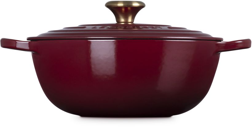 Le Creuset Bräter Signature – Marmite – Garnet – ø 26 cm / 4,1 Liter