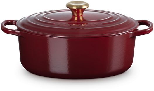 Le Creuset Bräter Signature – Oval – Garnet – ø 29 cm / 4.7 Liter