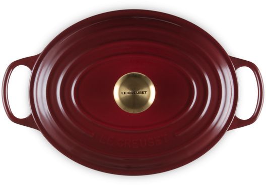 Le Creuset Bräter Signature – Oval – Garnet – ø 29 cm / 4.7 Liter