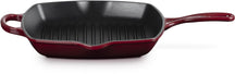 Le Creuset Grillpfanne Signature – Garnet – 26 x 26 cm – emaillierte Antihaftbeschichtung