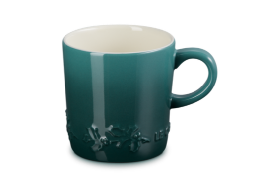 Le Creuset Kaffeetasse - Holly Christmas - Artichaut Green - 200 ml