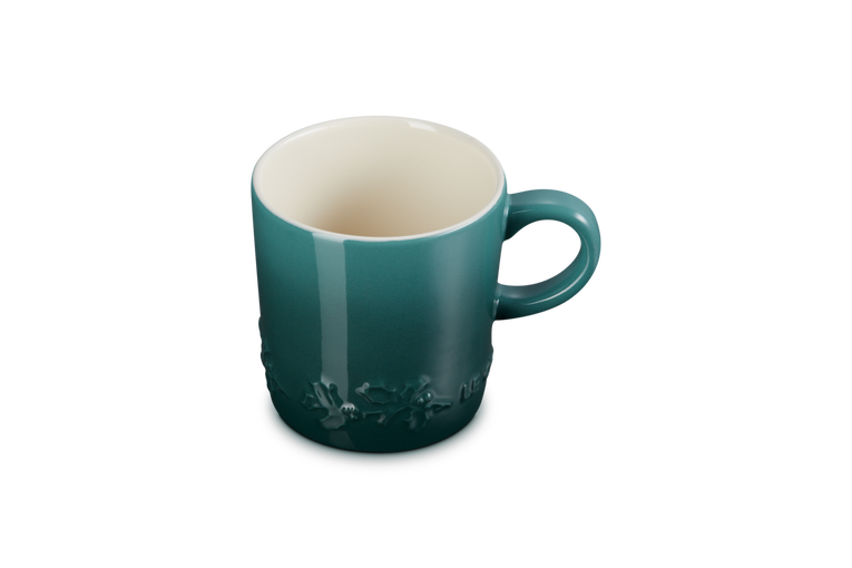 Le Creuset Kaffeetasse - Holly Christmas - Artichaut Green - 200 ml