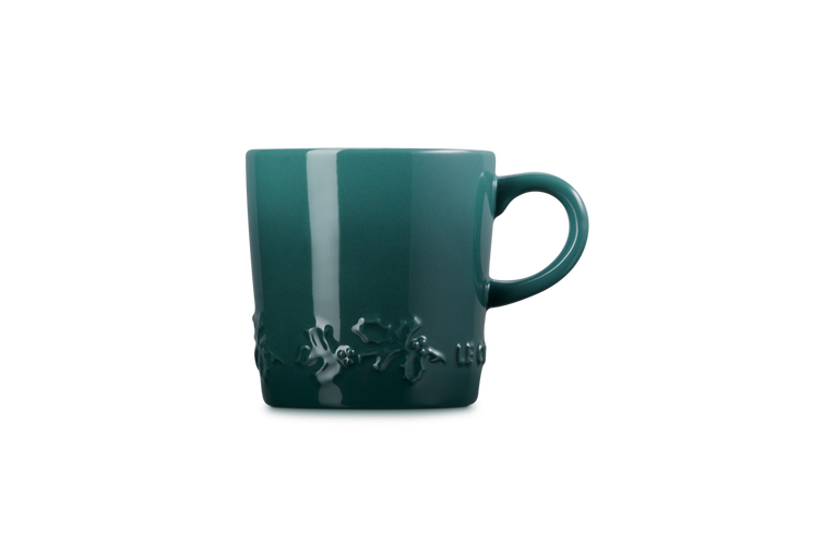 Le Creuset Kaffeetasse - Holly Christmas - Artichaut Green - 200 ml