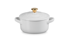 Le Creuset Mini-Bräter/Schmorpfanne – Holly Christmas – Weiß – ø 10 cm