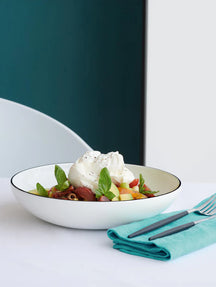 ASA Selection Tiefe Teller / Pastateller A Table Ligne Noire ø 22 cm - 4 Stück