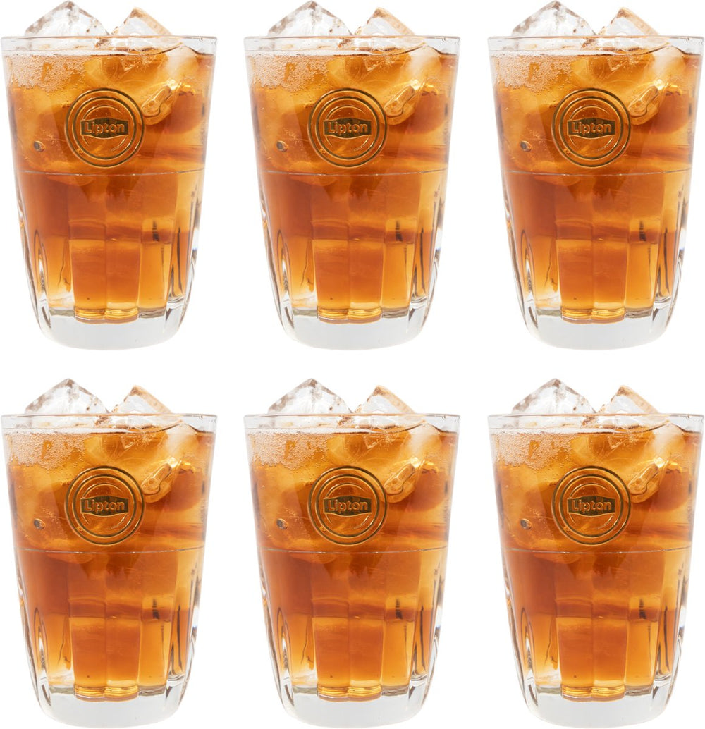 Lipton Ice Tea Gläser - Stapelbar - 370 ml - 6 Stück