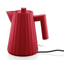 Alessi Wasserkocher Plissé - Trockengehschutz - rot - Michele de Lucchi - 1 Liter - MDL06/1 R