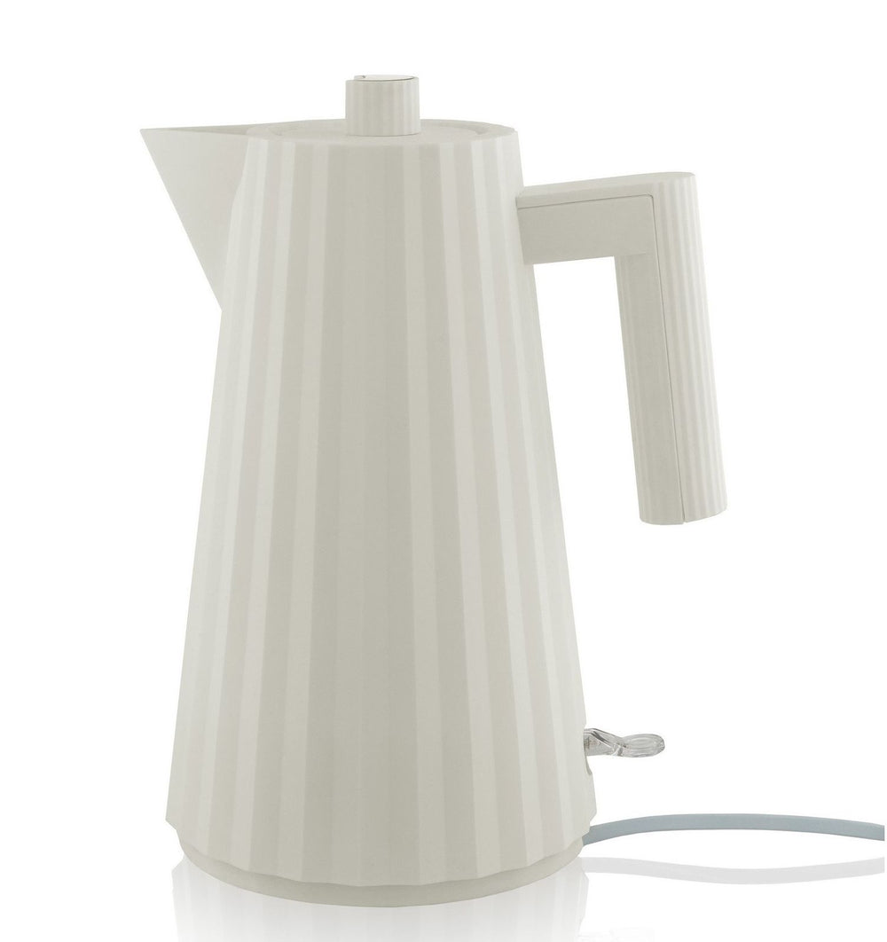 Alessi Wasserkocher Plissé - Trockengehschutz - weiß - Michele de Lucchi - 1.7 Liter - MDL06 W