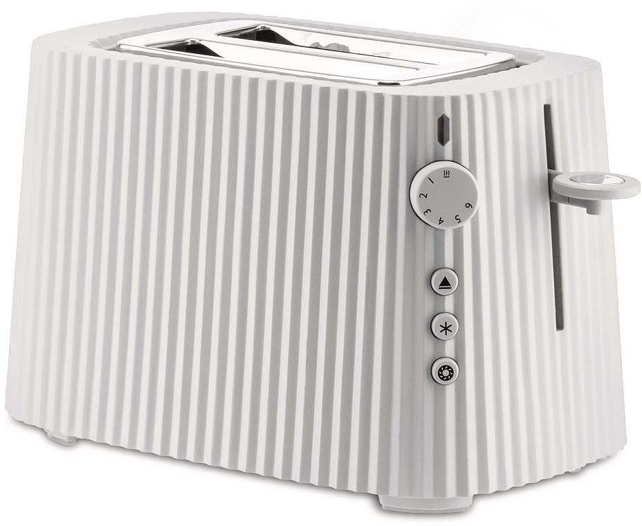 Alessi Toaster Plissé - 6 Stufen - weiß - Michele de Lucchi - MDL08 W