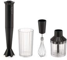 Alessi Stabmixer Set Plissé - Schwarz - Michele de Lucchi - MDL10SB