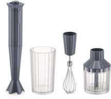 Alessi Stabmixer Set Plissé - Grau - Michele de Lucchi - MDL10SG