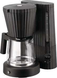 Alessi Filterkaffeemaschine Plissé - 1,5 Liter - Schwarz - Michele De Lucchi - MDL14 B