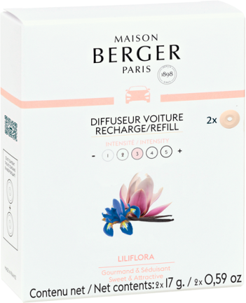 Maison Berger Nachfüllung - für Autoparfüm - Liliflora - 2 Stück