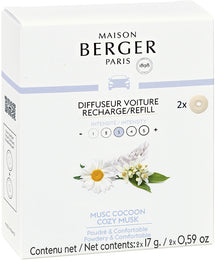 Maison Berger Navulling - voor Autoparfum - Musc Cocoon -  2 stuks