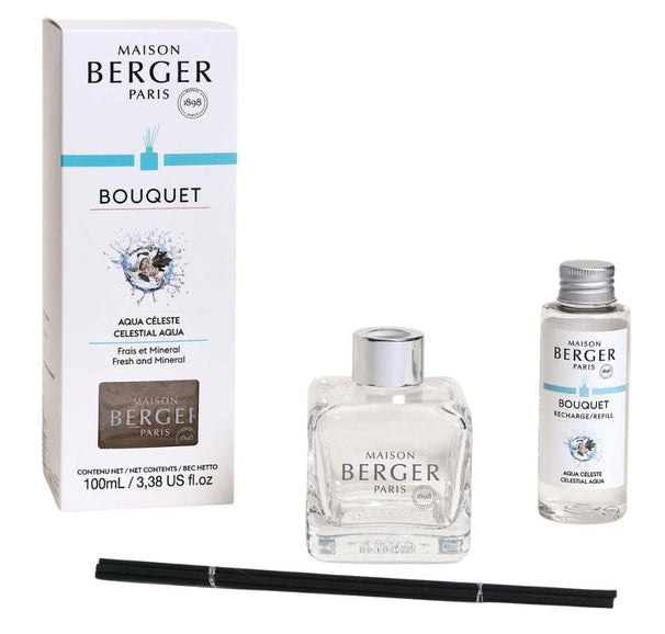 Maison Berger Duftstäbchen Glas 100 ml - Raumduft Nachfüllung - Celestial Aqua