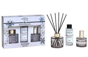 Maison Berger Geschenkset Duo Rosalie - Duftstäbchen 80 ml & Raumspray 50 ml - Grau