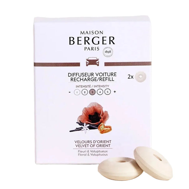 Maison Berger Autodiffuser Metall/Keramik 4,5cm-ON/OFF Schwarz-Velvet Orient