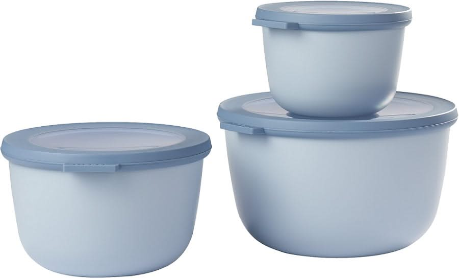 Mepal Schüssel Set Nordic Blue 3-teilig (500 ml, 1 und 2 Liter)