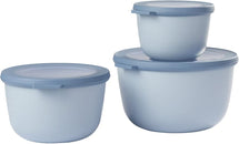 Mepal Schüssel Set Nordic Blue 3-teilig (500 ml, 1 und 2 Liter)