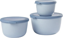 Mepal Schüssel Set Nordic Blue 3-teilig (500 ml, 1 und 2 Liter)