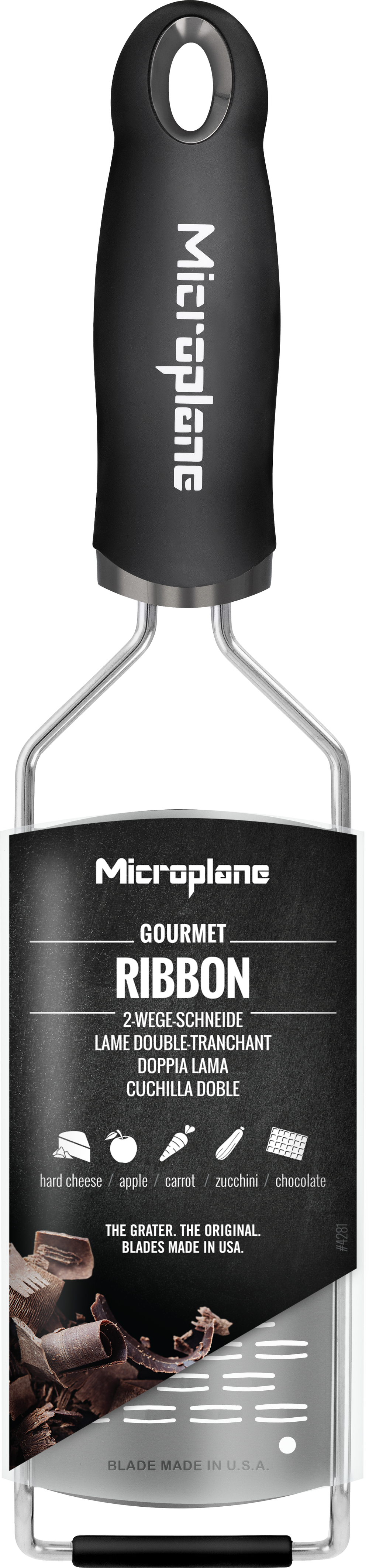 Microplane Reibe Gourmet - Mittelgroße Reibeel - Edelstahl