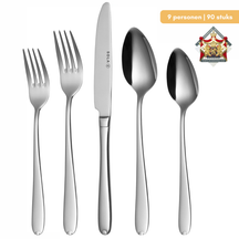 Sola Besteckset Fleurie - 18/10 Edelstahl - 90-teilig / 9 Personen