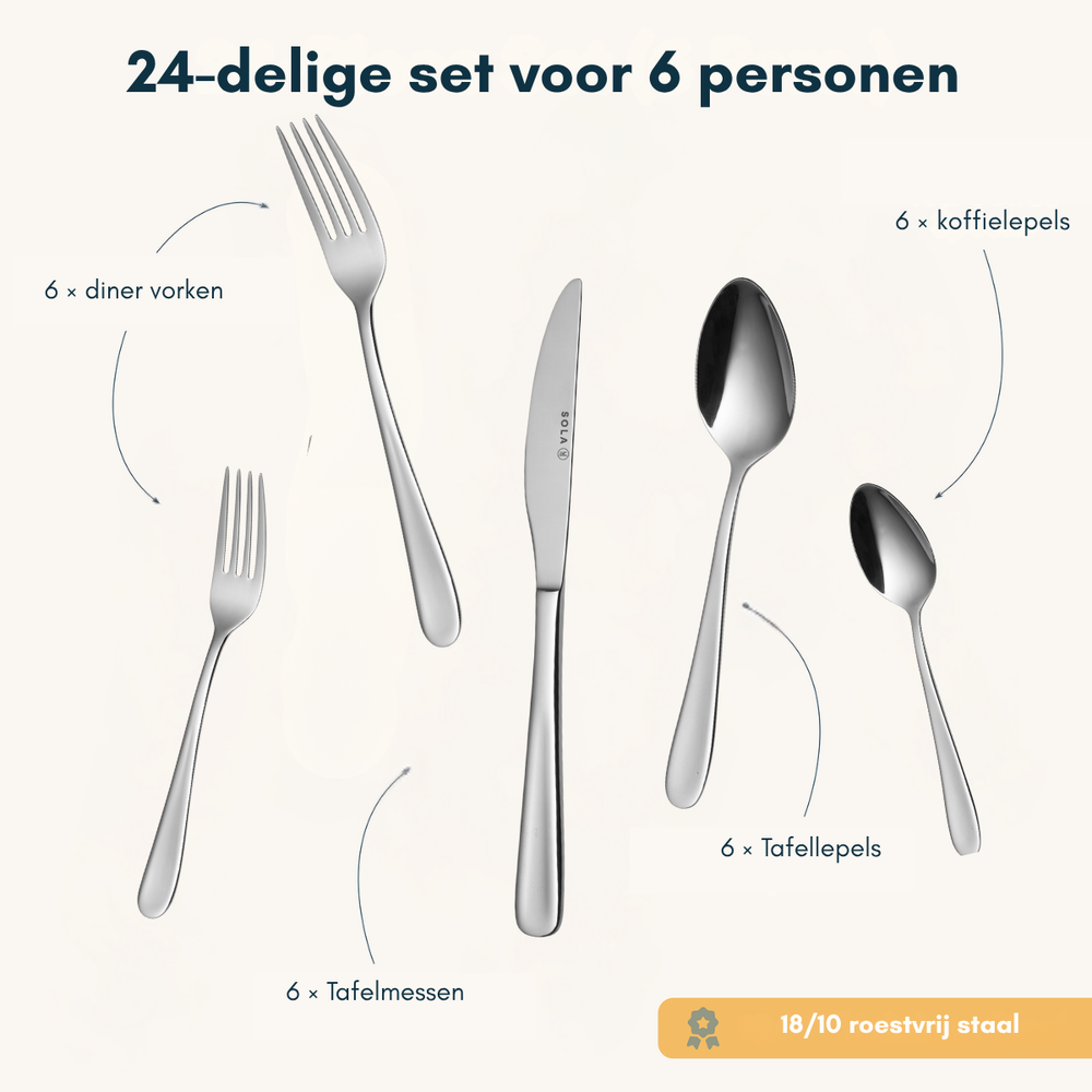 Sola Besteckset Florence 24-teilig