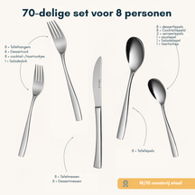 Sola Besteckset Lotus 70-teilig