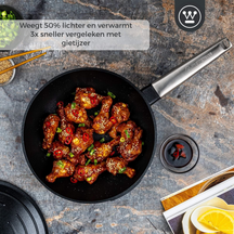 Westinghouse Wokpfanne Performance Blissful Black - ø 28 cm - Standard Antihaftbeschichtung