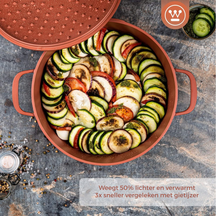 Westinghouse Bratpfanne Performance Rebel Red - ø 28 cm / 4.1 Liter - Standard-Antihaftbeschichtung