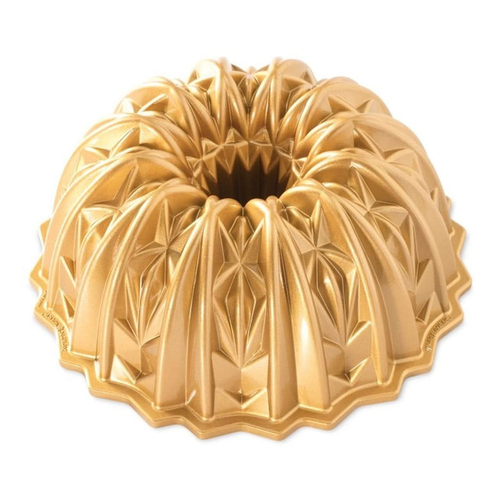 Nordic Ware Gugelhupf Backform Cut Crystal Bundt Gold ø 25 cm / 2.3 Liter