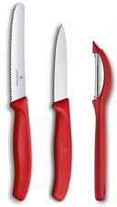 Victorinox Messerset Swiss Classic - Rot - 3-teilig