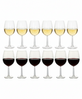 Cookinglife Weinglas-Set Milena 12-teilig - Rote Weingläser + Weiße Weingläser