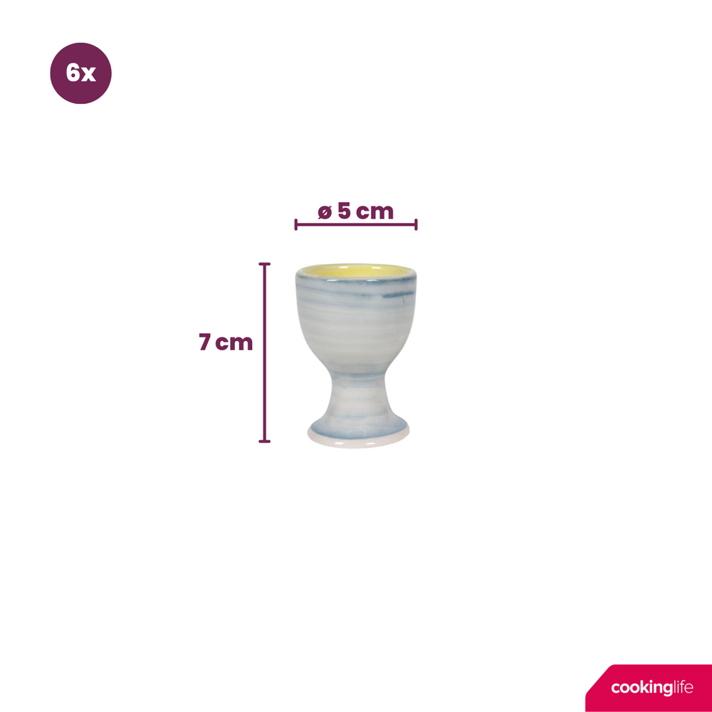 Cookinglife Eierbecher Pastel Harmony - 6 Stücken